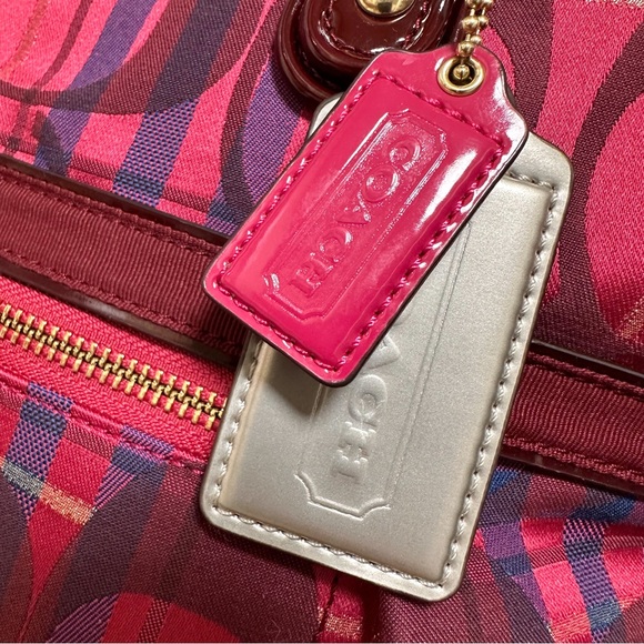 Coach Poppy Glam Vintage Tartan Plaid Tote - Picture 9 of 12